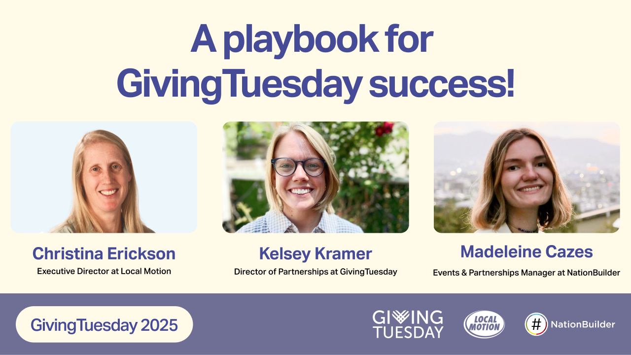 A playbook for GivingTuesday success!